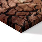 Desert Drought Landscape Vertical Canvas Print