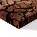 Desert Drought Landscape Vertical Canvas Print