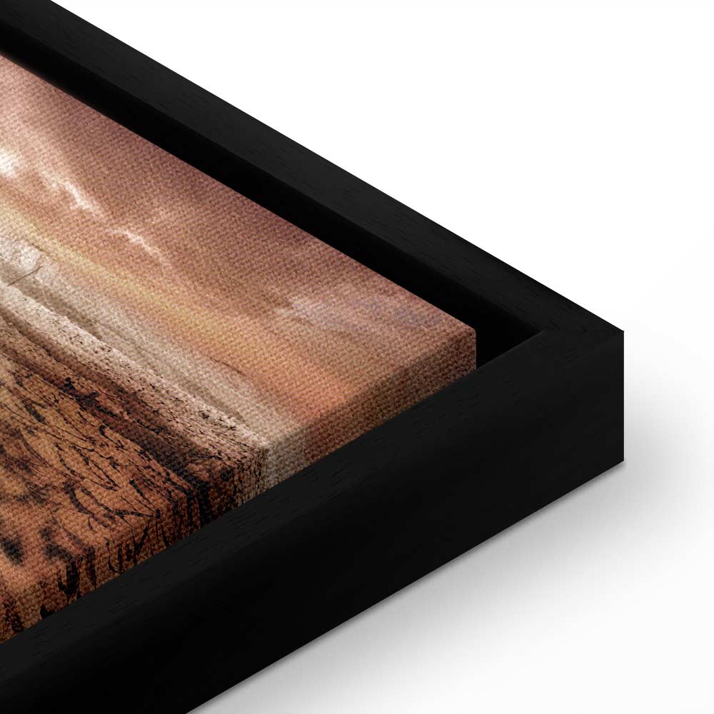 Desert Drought Landscape Vertical Canvas Print