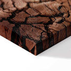 Desert Drought Landscape Vertical Canvas Print