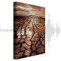 Desert Drought Landscape Vertical Canvas Print