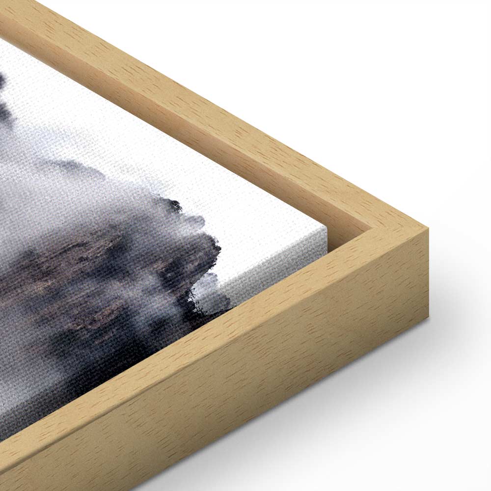 Misty High Mountain Landscape Canvas Print