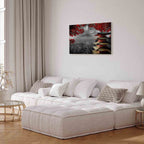 Japanese Mountain Panorama Landscape Canvas Print