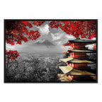Japanese Mountain Panorama Landscape Canvas Print