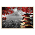 Japanese Mountain Panorama Landscape Canvas Print
