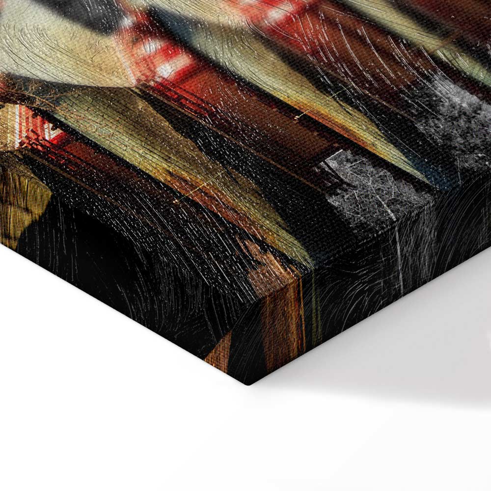 Japanese Mountain Panorama Landscape Canvas Print