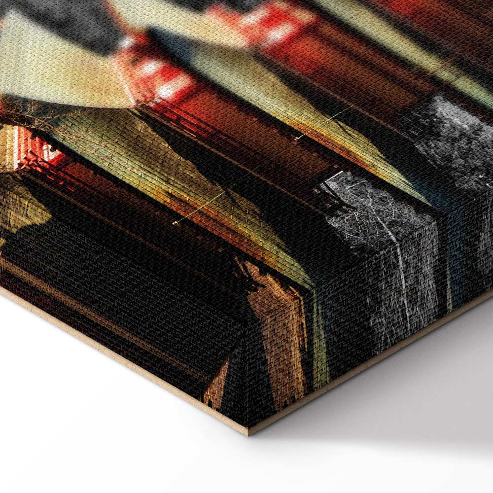 Japanese Mountain Panorama Landscape Canvas Print