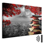 Japanese Mountain Panorama Landscape Canvas Print