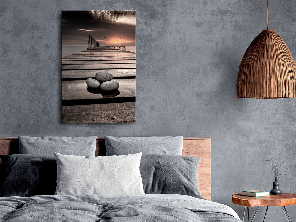 Leinwanddruck – Sonnenuntergang im September (1 Teil) Vertikal