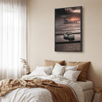 September Sunset Sea Landscape Canvas Print