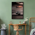 September Sunset Sea Landscape Canvas Print