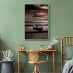 September Sunset Sea Landscape Canvas Print