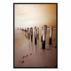 Autumn Coastal Outflow Landscape Canvas Print