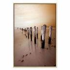 Autumn Coastal Outflow Landscape Canvas Print