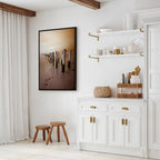 Autumn Coastal Outflow Landscape Canvas Print