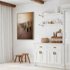 Autumn Coastal Outflow Landscape Canvas Print