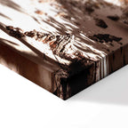 Palm Shadow Tropical Canvas Print