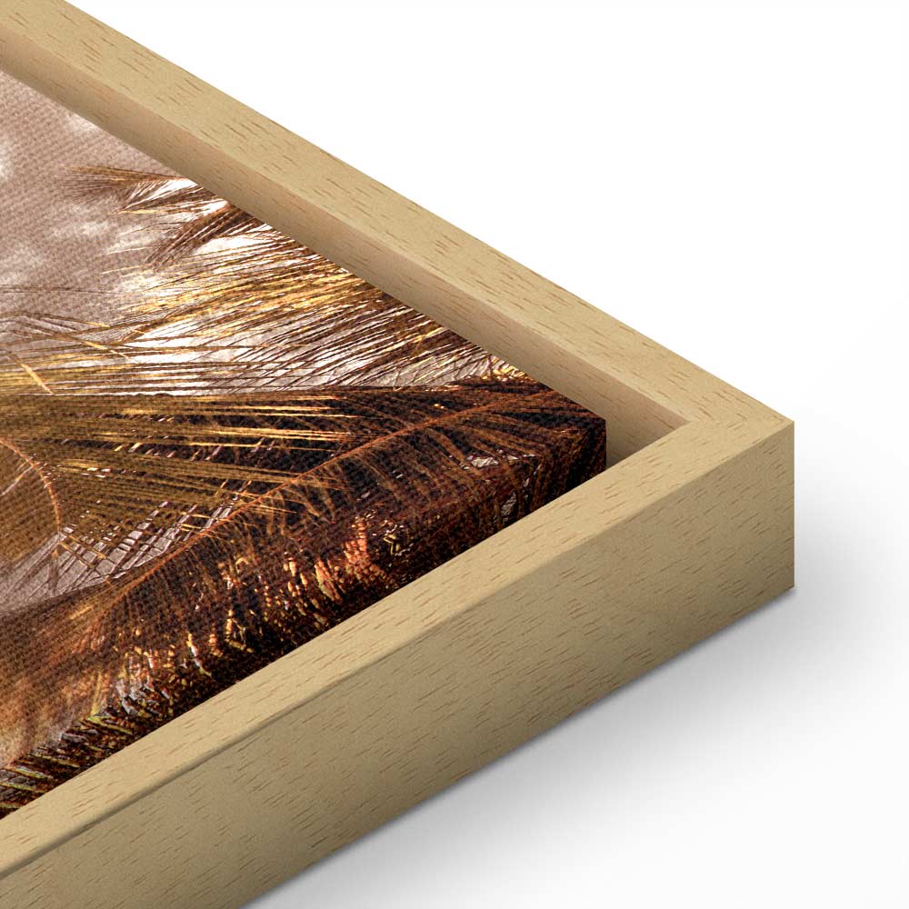 Palm Shadow Tropical Canvas Print