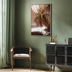 Palm Shadow Tropical Canvas Print