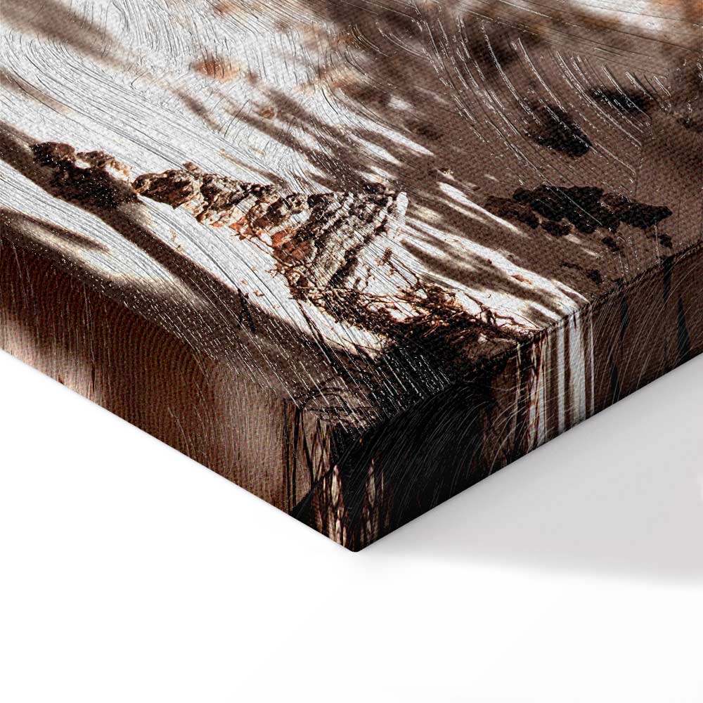 Palm Shadow Tropical Canvas Print