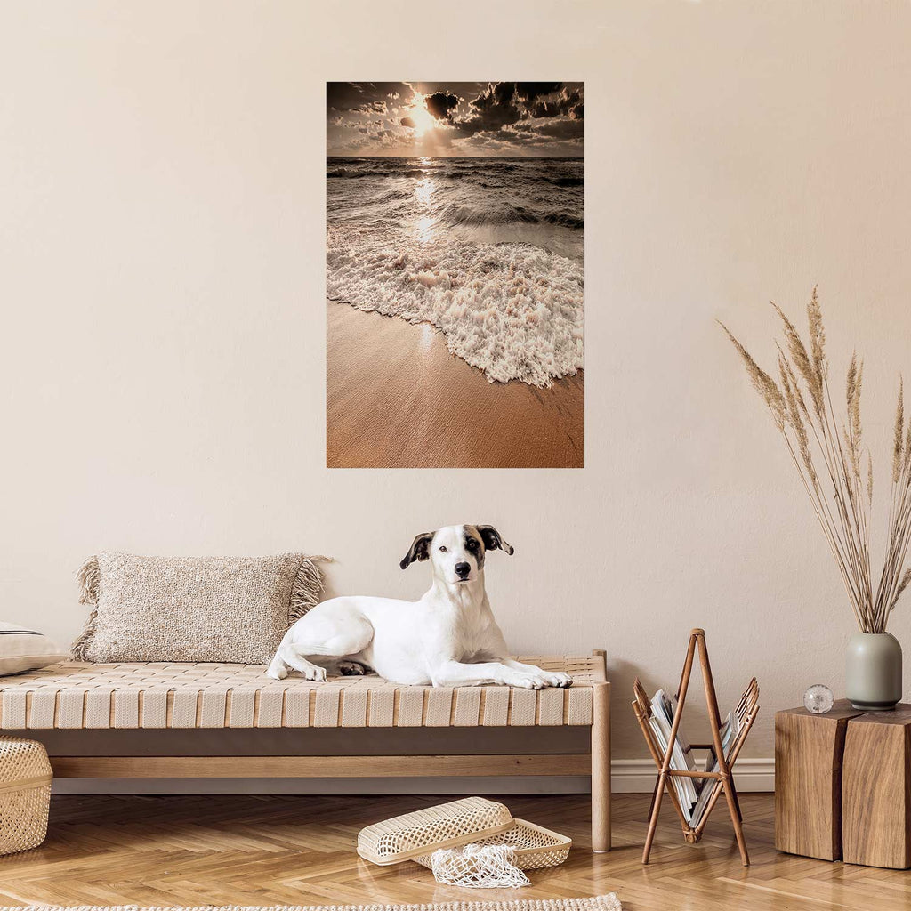 Ocean Wave Horizon Landscape Poster