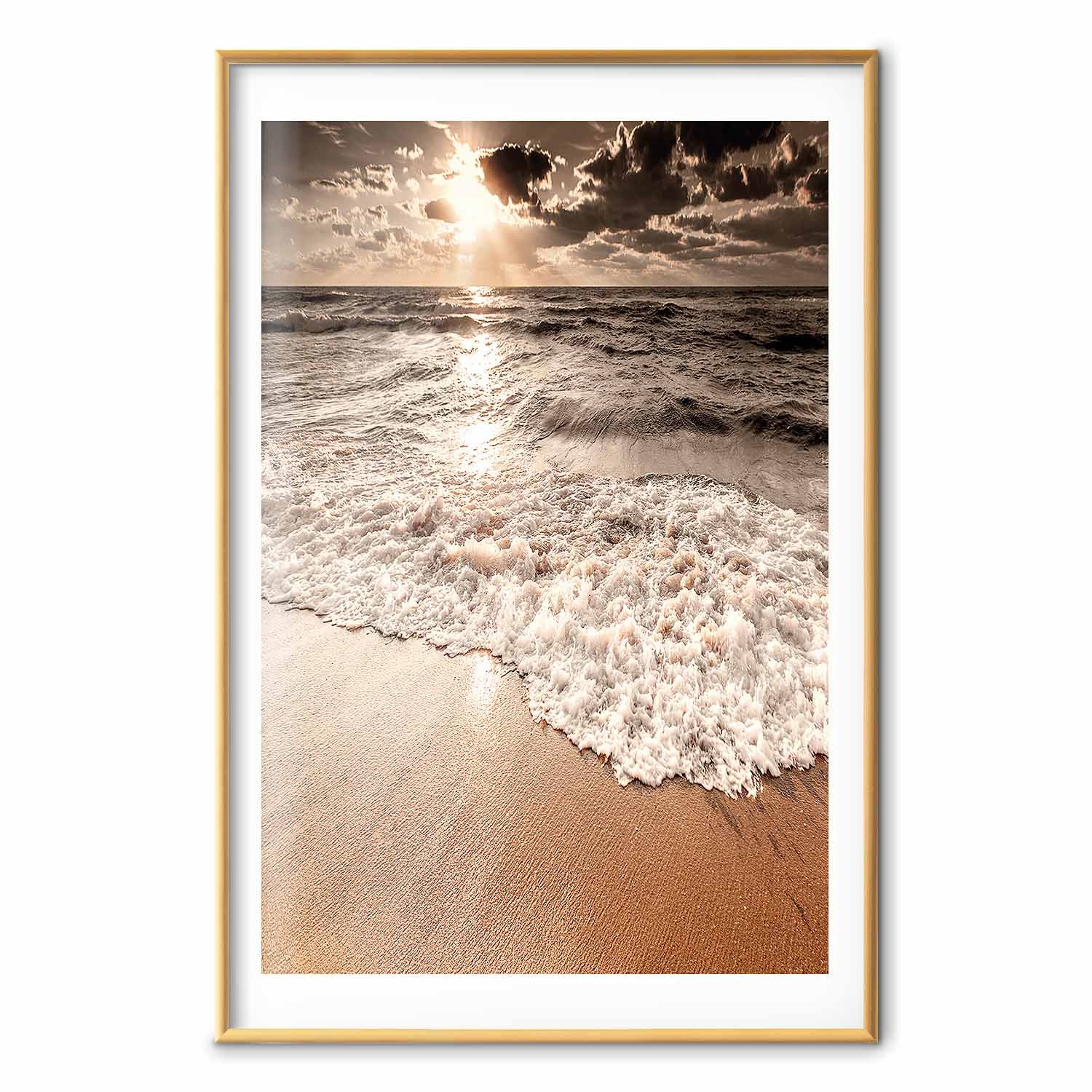 Ocean Wave Horizon Landscape Poster
