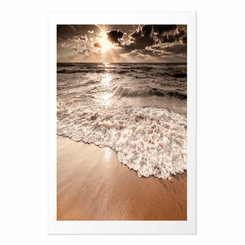 Ocean Wave Horizon Landscape Poster