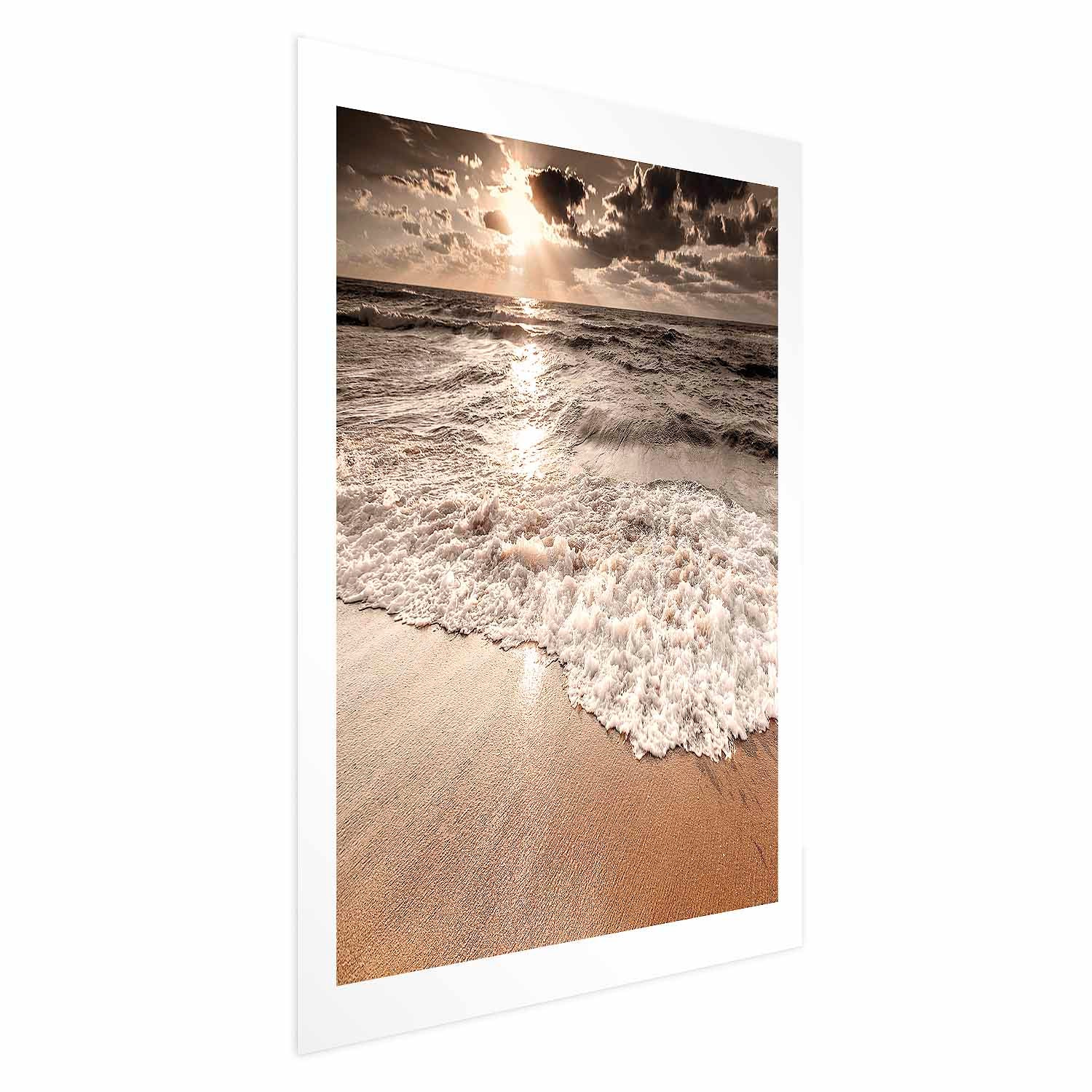 Ocean Wave Horizon Landscape Poster