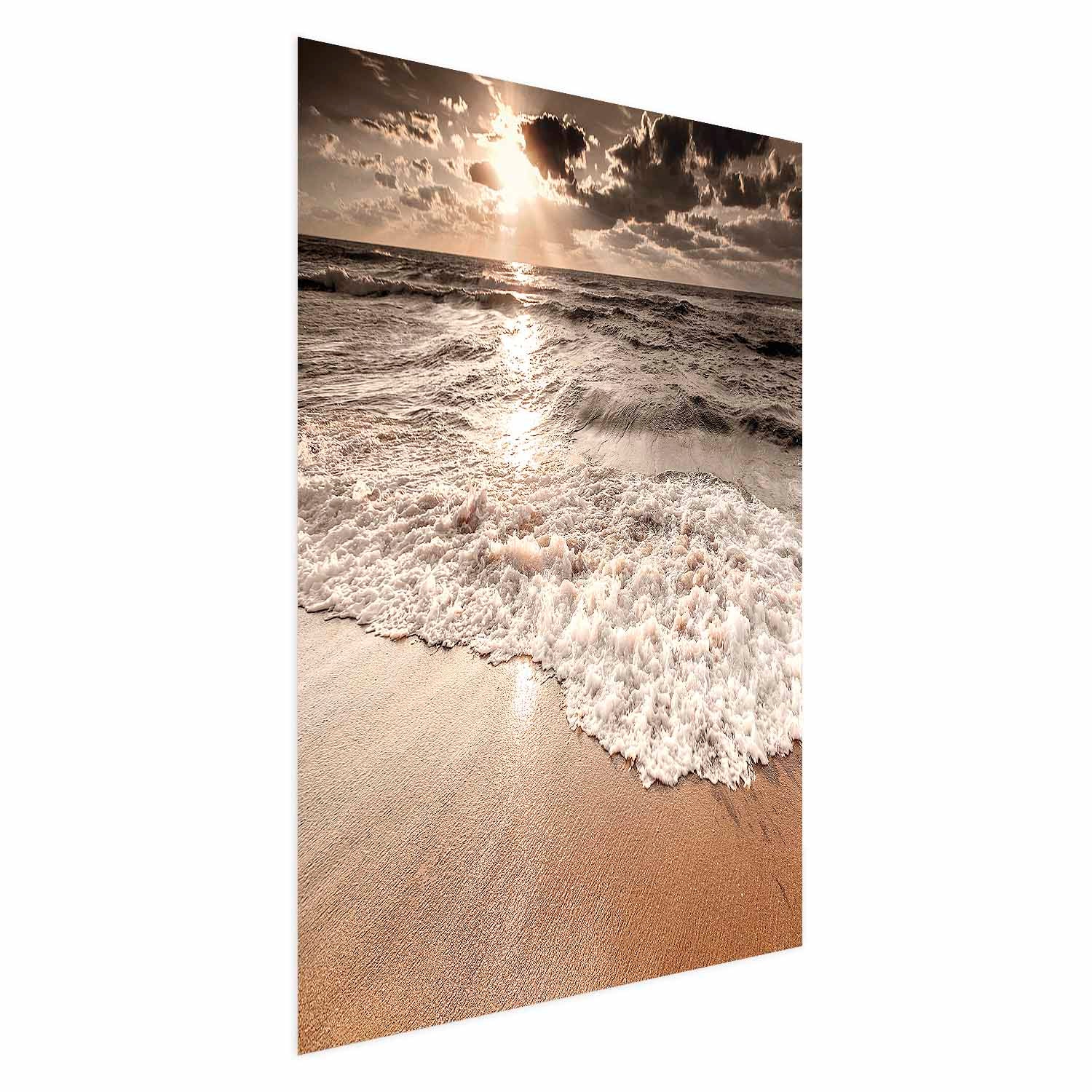 Ocean Wave Horizon Landscape Poster