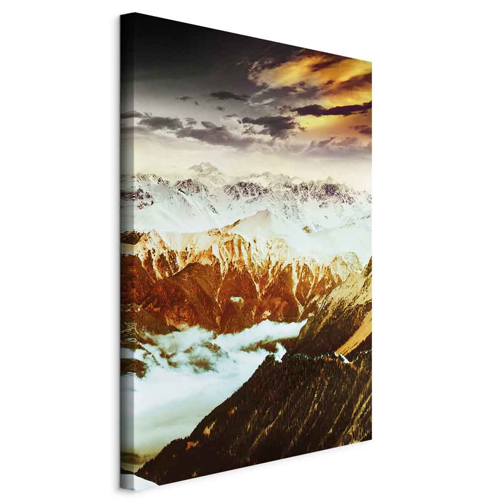Copper Mountain Peaks Landscape Canvas Print
