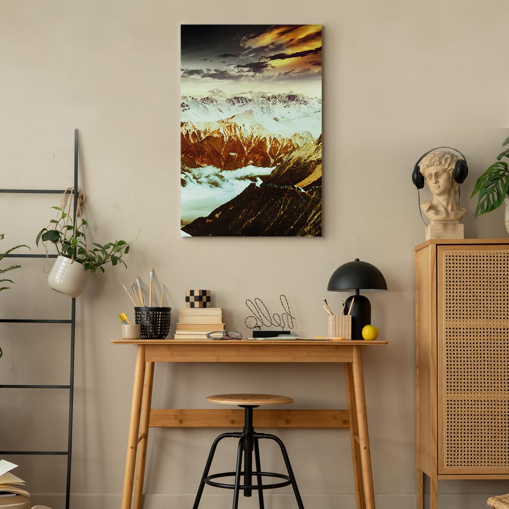 Copper Mountain Peaks Landscape Canvas Print