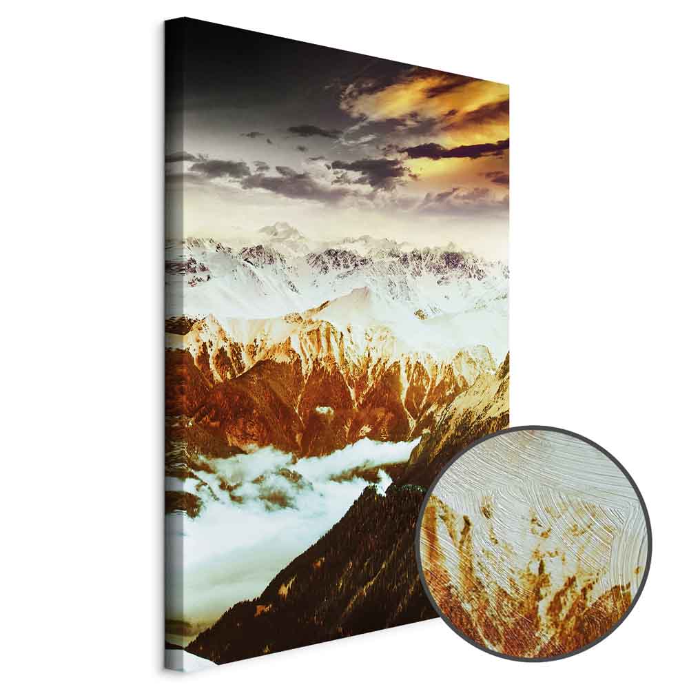 Copper Mountain Peaks Landscape Canvas Print