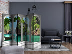 Thai Terrace Columns Architecture 5-Panel Room Divider