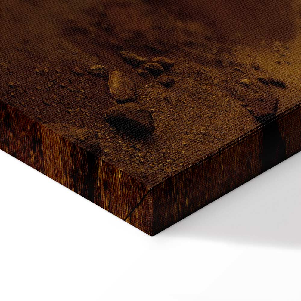 Autumn Lake Sunset Landscape Canvas Print