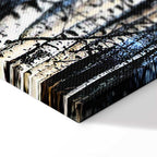 Frosty Winter Forest Vertical Canvas Print