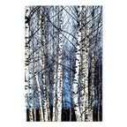 Frosty Winter Forest Vertical Canvas Print