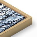 Frosty Winter Forest Vertical Canvas Print