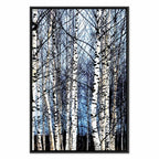Frosty Winter Forest Vertical Canvas Print