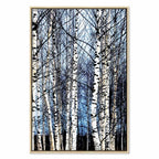 Frosty Winter Forest Vertical Canvas Print