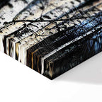 Frosty Winter Forest Vertical Canvas Print