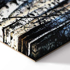 Frosty Winter Forest Vertical Canvas Print