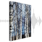 Frosty Winter Forest Vertical Canvas Print