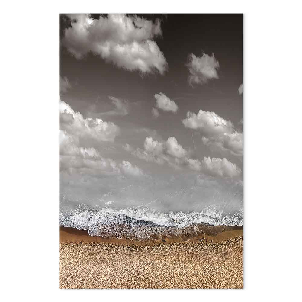 Abstract Sky Wave Vertical Canvas Print