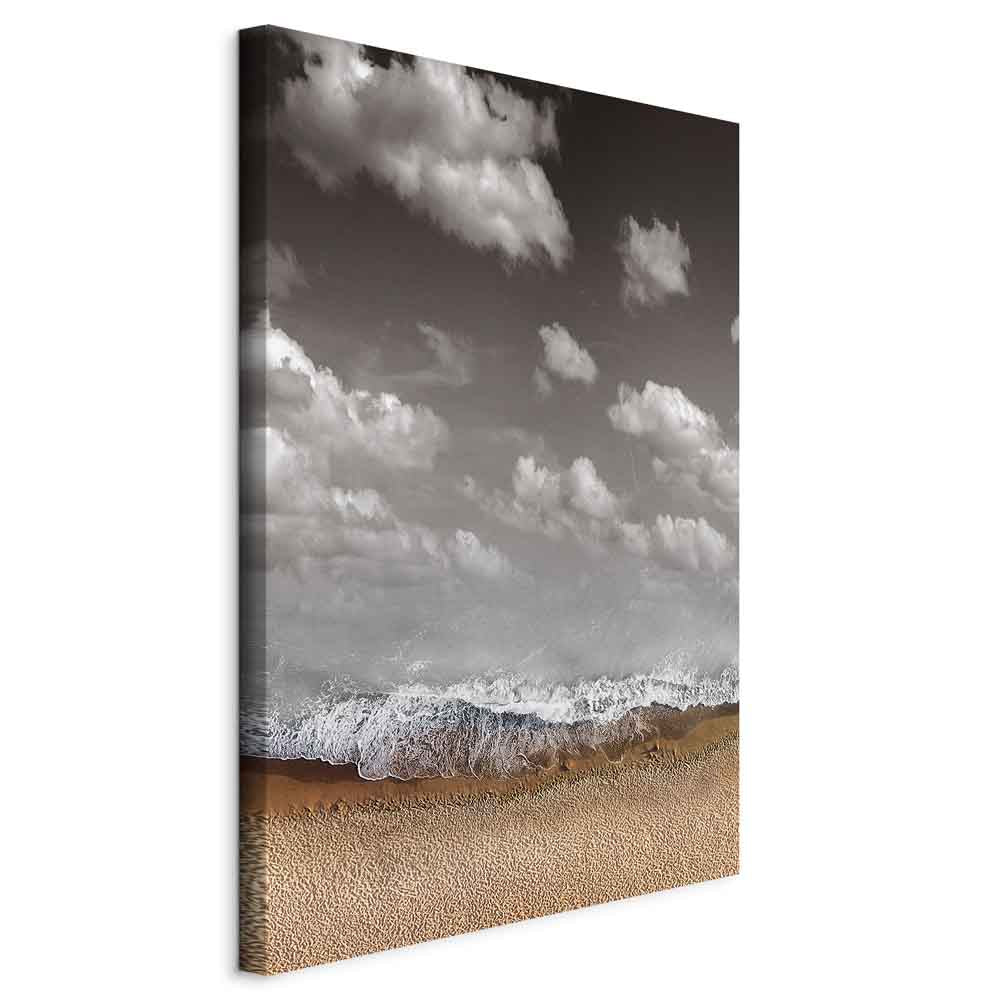 Abstract Sky Wave Vertical Canvas Print