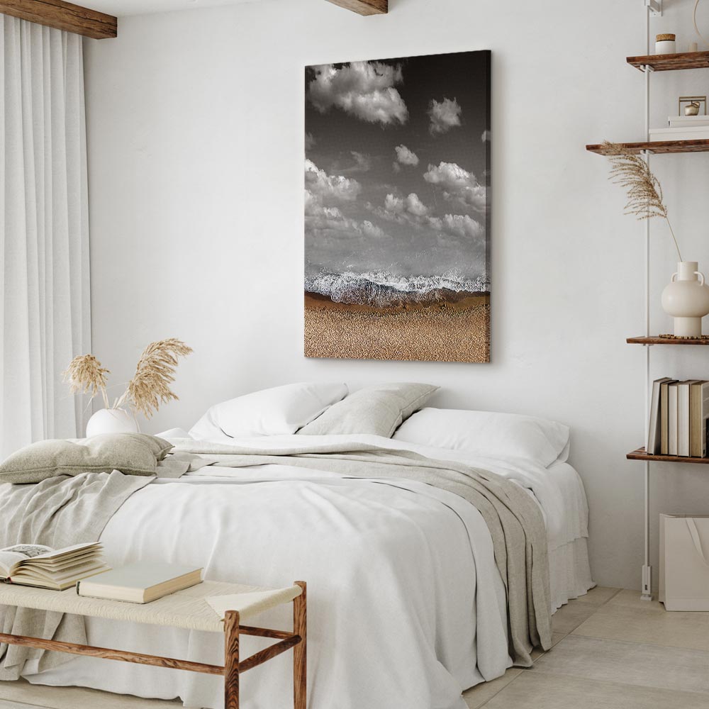 Abstract Sky Wave Vertical Canvas Print