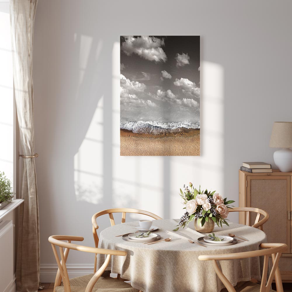 Abstract Sky Wave Vertical Canvas Print