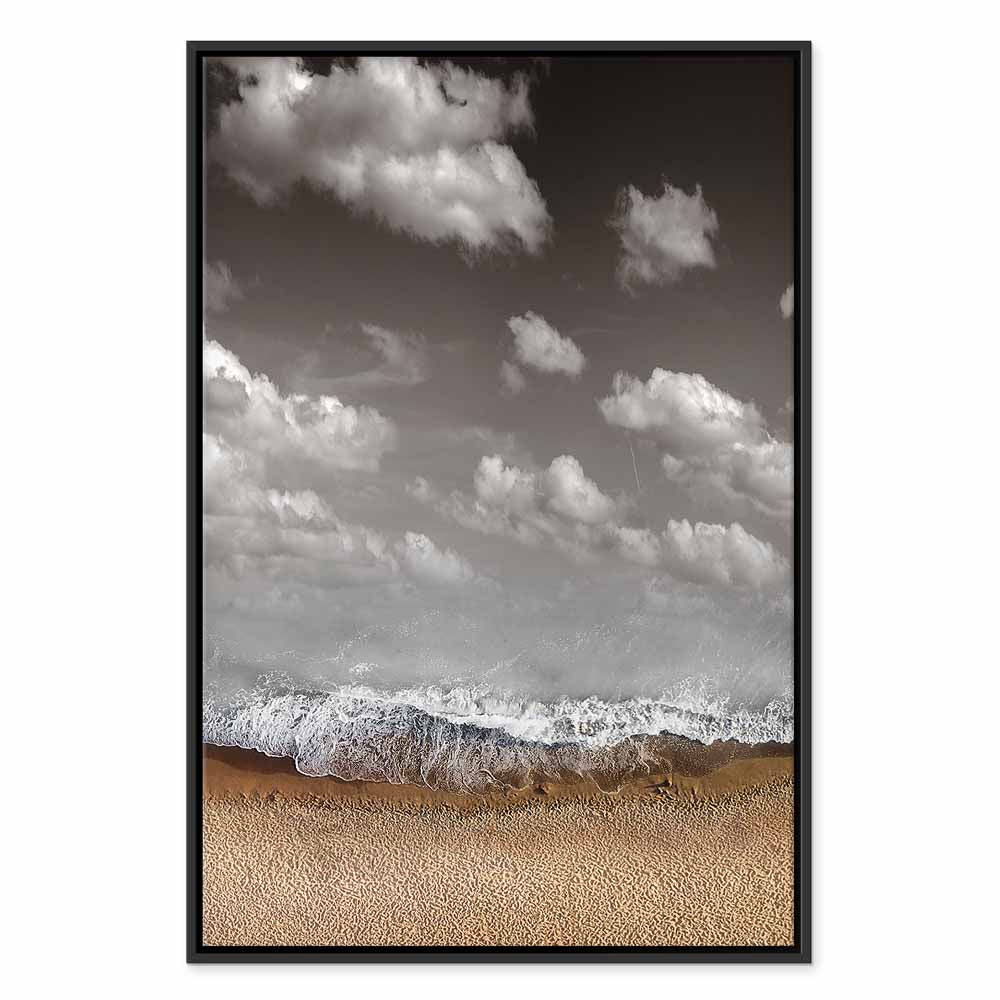 Abstract Sky Wave Vertical Canvas Print