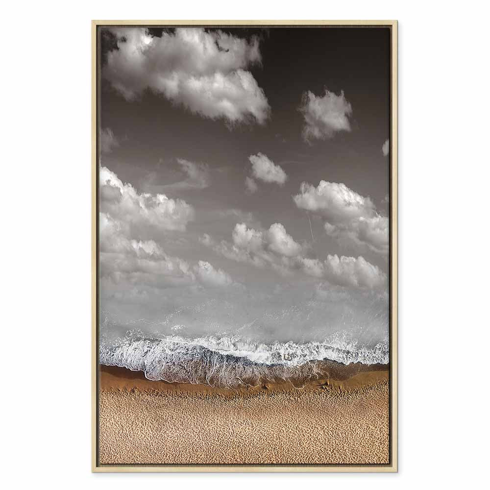 Abstract Sky Wave Vertical Canvas Print