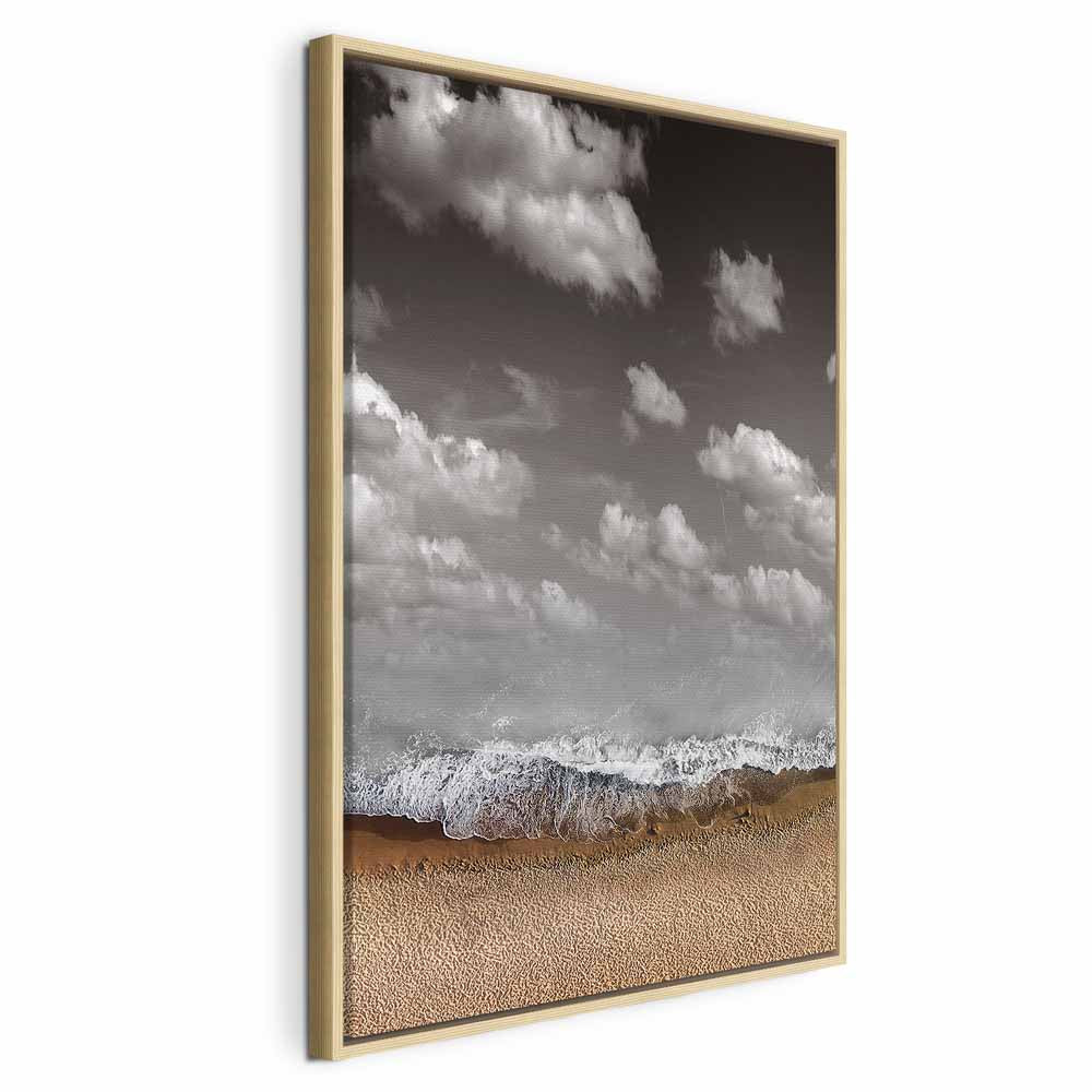 Abstract Sky Wave Vertical Canvas Print