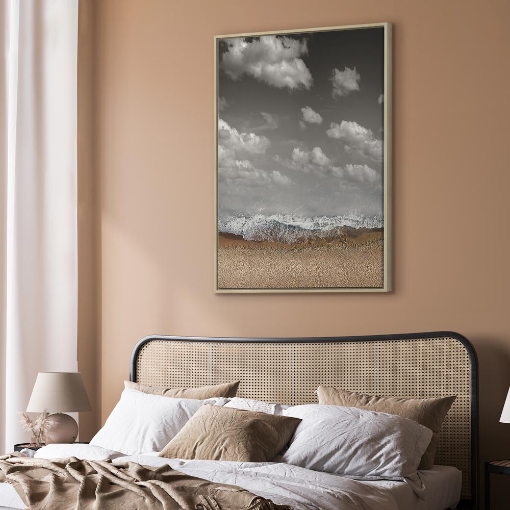 Abstract Sky Wave Vertical Canvas Print